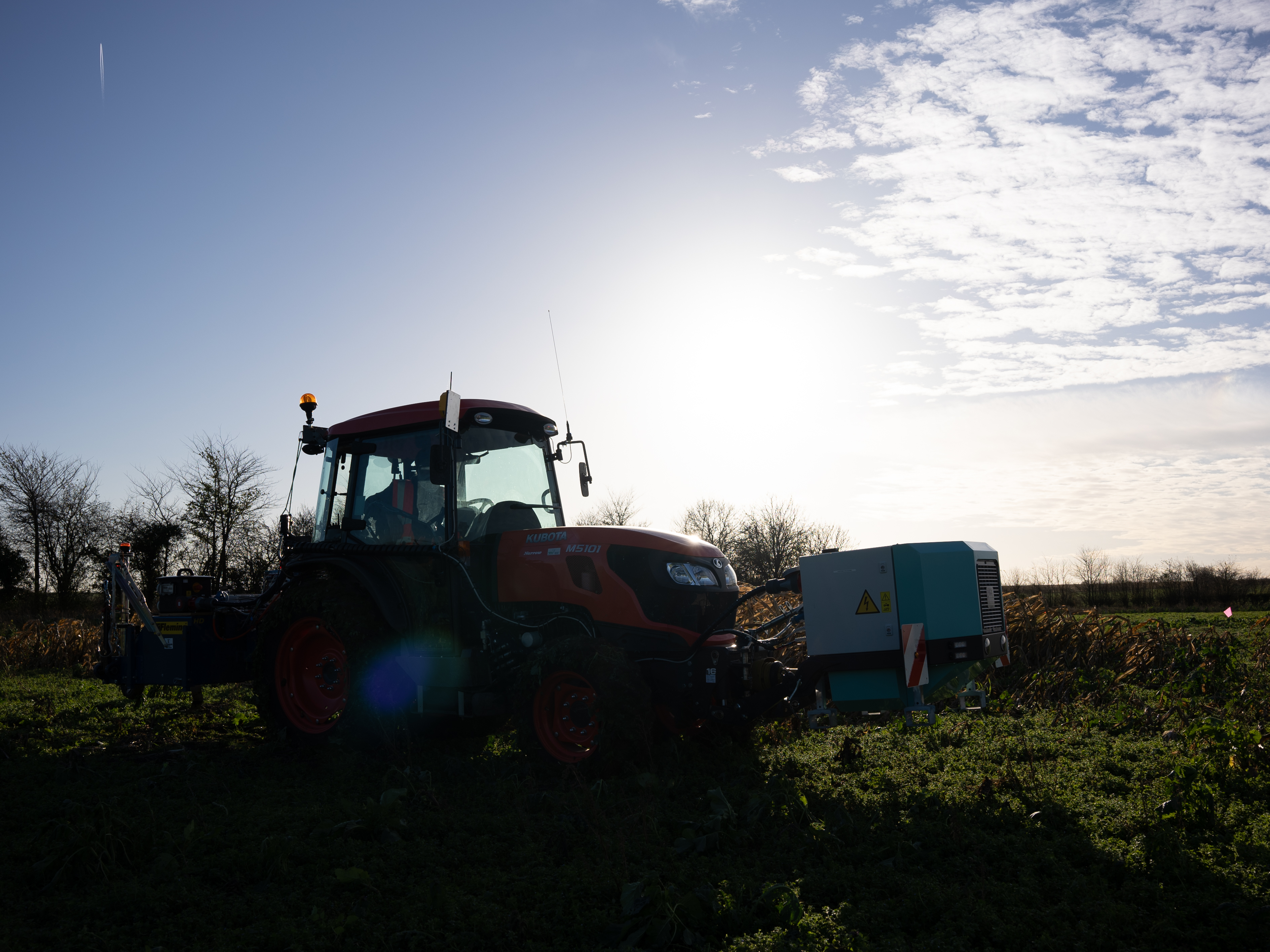 RootWave Tractor in field